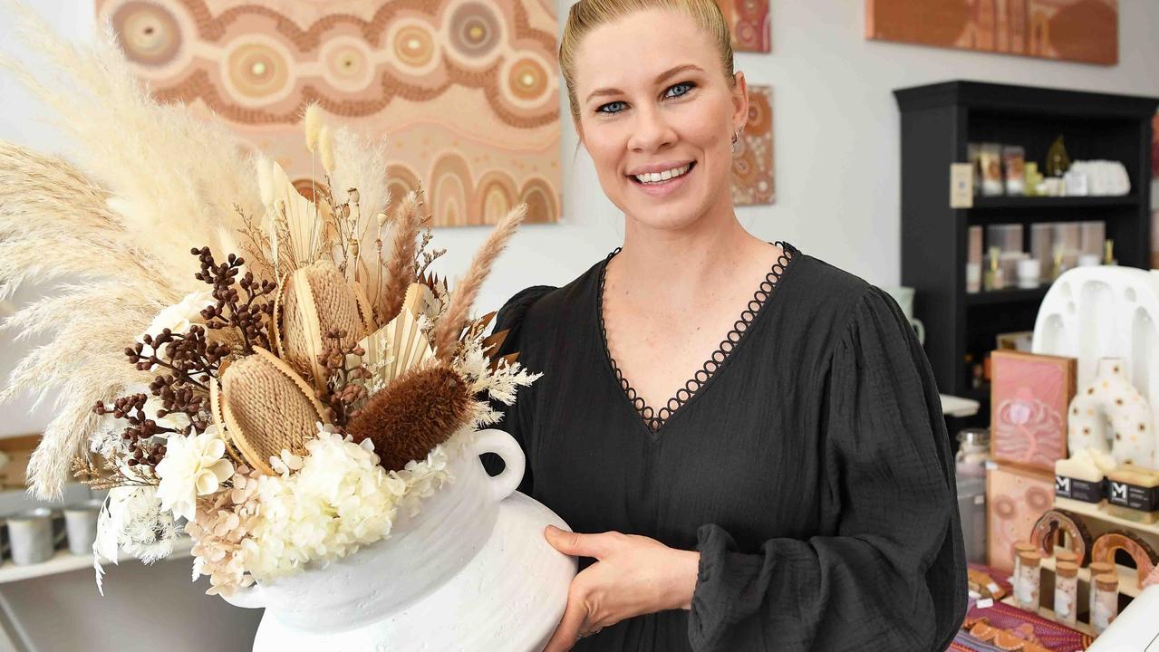 Domica Hill has opened Briar Blooms Boutique in her daughter's honour. Picture: Patrick Woods.