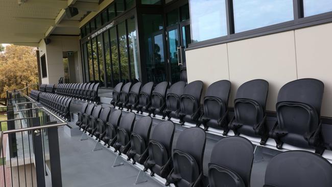 Terrace of the new multimillion-dollar Grandstand Club rooms at Goodwood Oval, Goodwood, S.A. Picture Emma Brasier