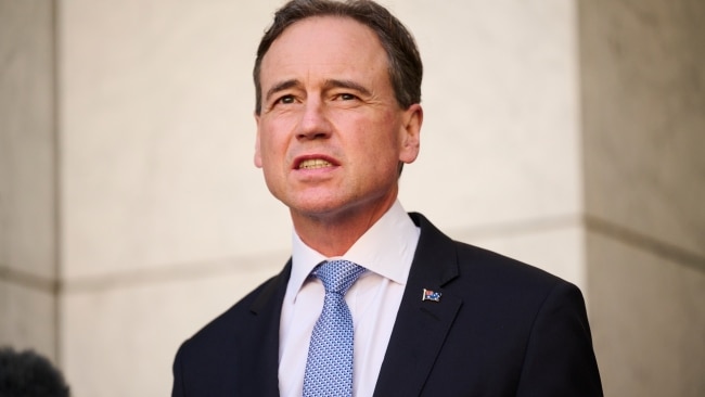 Health Minister Greg Hunt on Thursday revealed he would have “more to say probably in the next 48 hours”. Picture: Getty Images