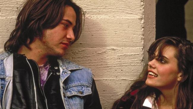 Keanu Reeves and Ione Skye in River’s Edge.