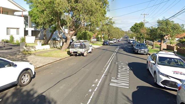 Police executed a search warrant on Mimosa Rd, Greenacre. Picture: Google