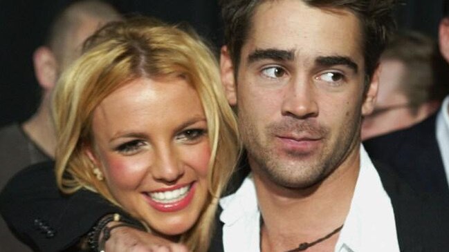 Colin Farrell had a brief fling with pop star Britney Spears in 2003. Picture: Kevin Winter/Getty Images