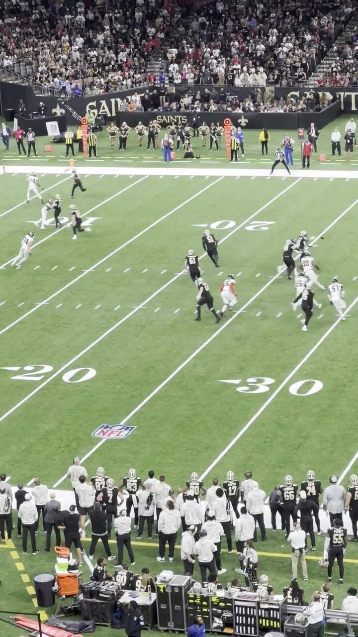 The crowd gets loud at the Superdome