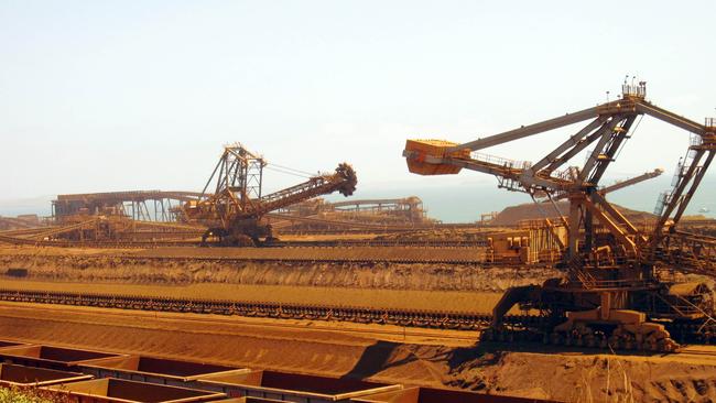 Rio Tinto's Port Dampier operations in Western Australia's Pilbara region. Picture: AFP