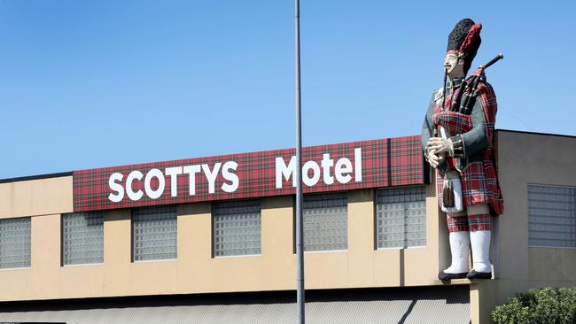 The Giant Scotsman statue which has been part of Scotty’s Motel, Medindie since 1962. Picture: NCA NewsWire / Dean Martin