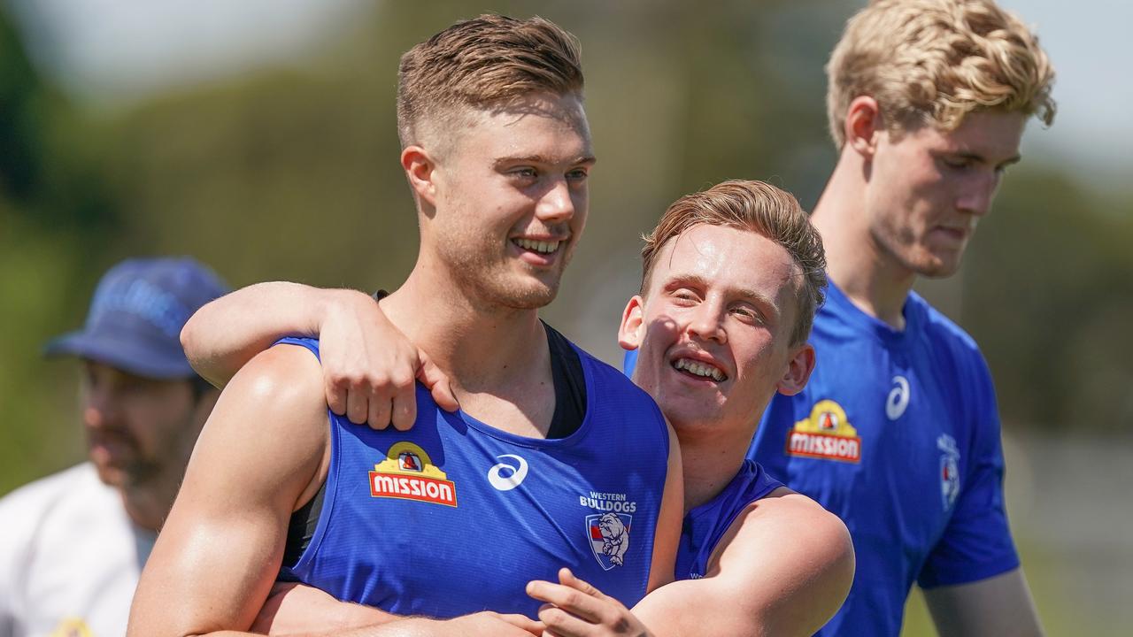 Josh Schache has signed a new contract at the Western Bulldogs. Picture: Scott Barbour