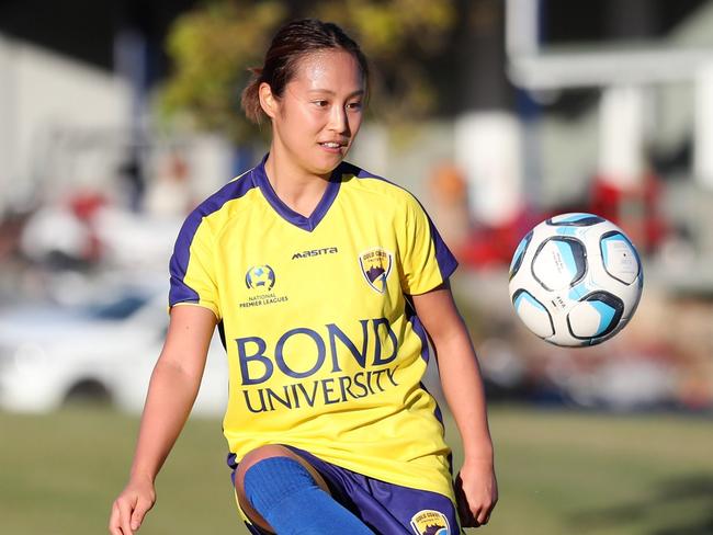 Rie Kitano scored in Gold Coast United’s 5-0 win over Sunshine Coast on Saturday. Picture: Gold Coast United