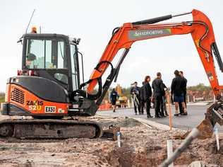 ON SITE: Sunshine Coast builders get the first inspection of their blocks at the new Harmony Display World at Palmview. Picture: Gary Mills