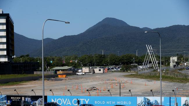 Foundations have been built for a tower at the Nova City site – but that is the extent of work to date. PICTURE: STEWART MCLEAN