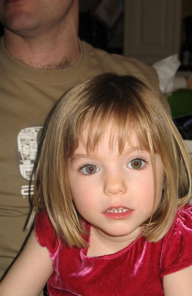 Madeleine McCann, 3, vanished from her family’s Portugal apartment in 2007. Picture: AFP