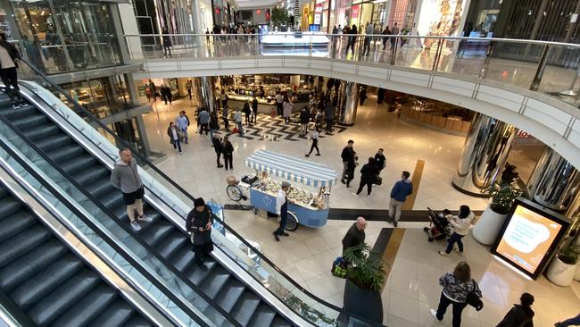 COVID cops are patrolling Vicinity shopping centres, including Chadstone, The Glen, Northland, Box Hill Central and Bayside. Picture: Alex Coppel