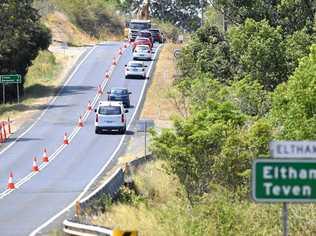 The Bangalow road is one of the roads named in a NRMA report on work backlogs. Picture: Marc Stapelberg