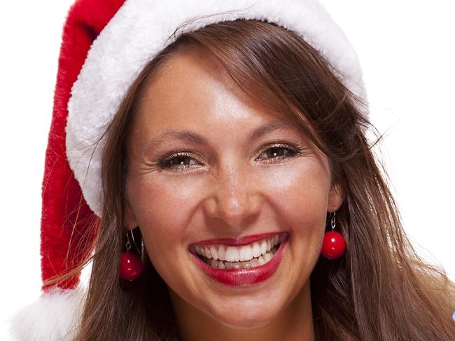 An Australian woman with a Christmas present and credit card. Picture: iStock.