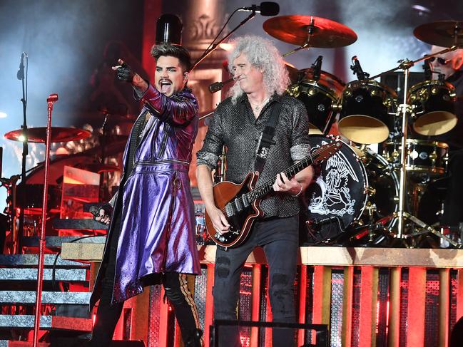 Queen with Adam Lambert and Brian May perform at ANZ Stadium this weekend. Picture: AAP