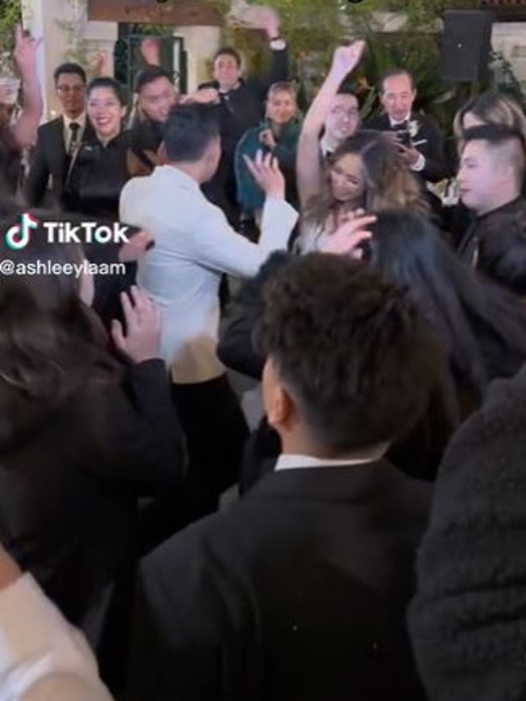 A couple is being praised for not allowing kids at their wedding. Picture: TikTok