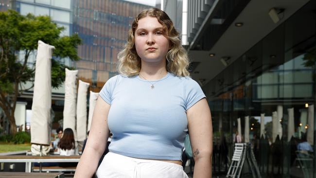 University of Sydney student Georgia Marston said she struggled to find somewhere affordable to live in the city. Picture: Jonathan Ng