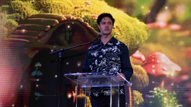 Lucas James at the Great Humpty Ball Darwin 2024. Picture: Pema Tamang Pakhrin