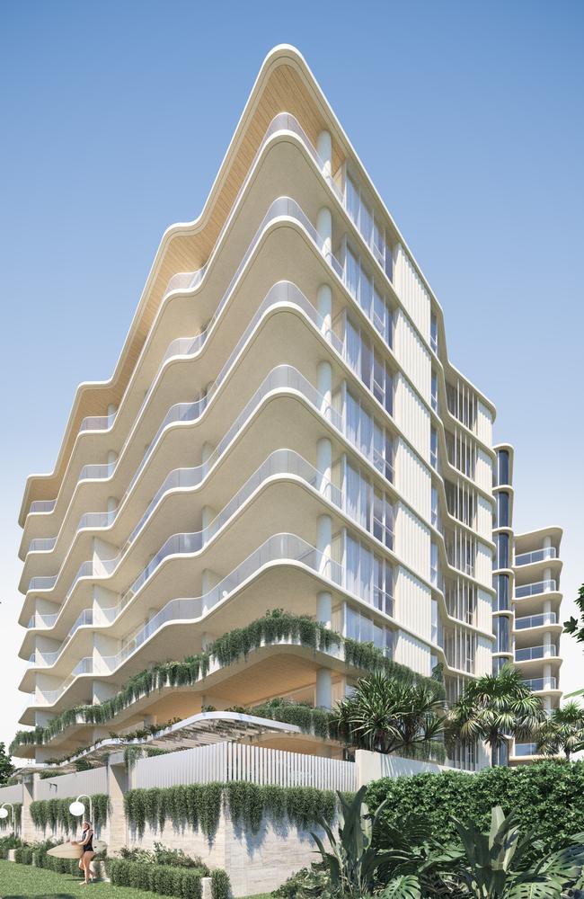 Artist impression of Jefferson Lane tower proposed by Tim Gordon's Gordon Corp and the Matheson family. Picture: Supplied