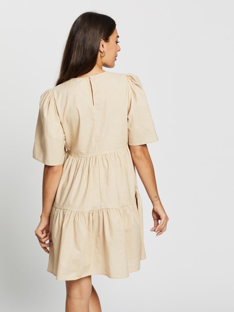 Atmos & Here Amora Cotton Mini Dress. Image: The Iconic.