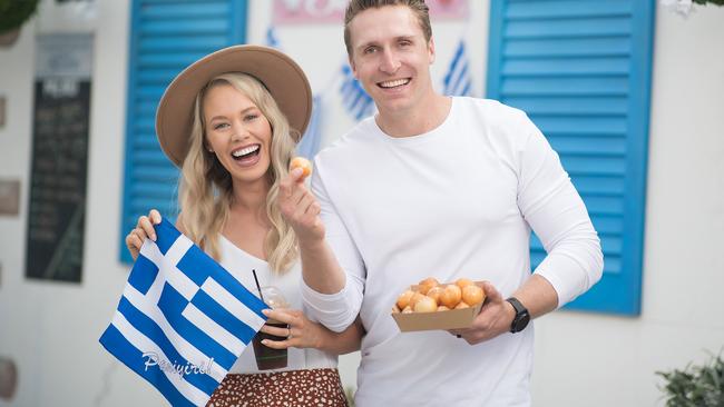 STAR ATTRACTION: house Rules stars Katie and Alex at last year’s Paniyiri. Picture: Peter Wallis