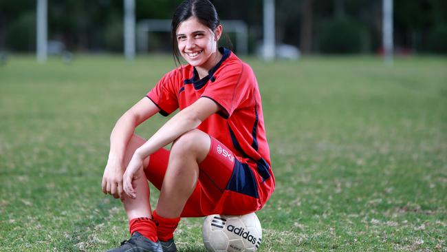 Alex Chidiac while playing for Football Federation SA’s National Training Centre squad in 2013.