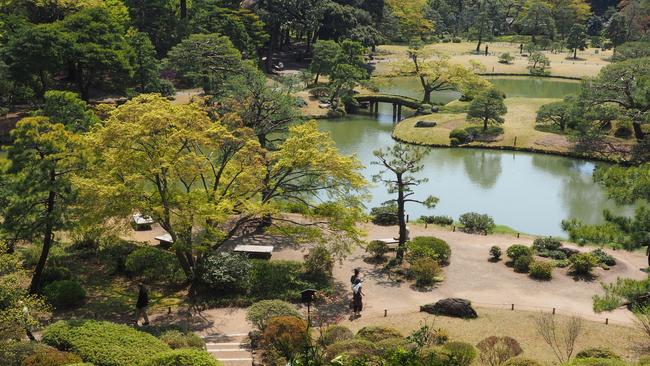 Rikugien, one of the few remaining Edo-period gardens in Tokyo. Picture: Robin Powell