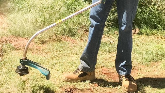 The victim was attacked with a whipper snipper. Picture: Supplied