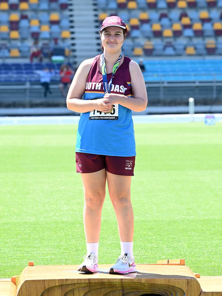 Queensland Representative School Sport track and field championships in Brisbane. Saturday October 12, 2024. Picture, John Gass