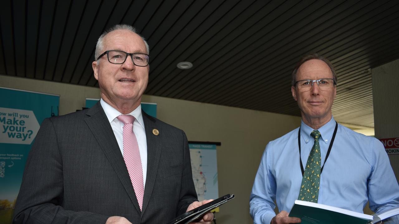 Sunshine Coast Council Mayor Mark Jamieson pictured with deputy mayor Rick Baberowski.