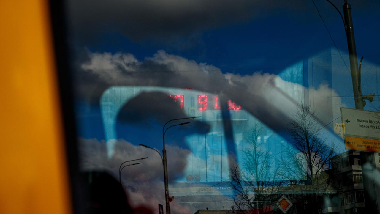 Russian stock indexes fell sharply after Moscow recognised the independence of Ukraine's two separatist regions and President Vladimir Putin sent troops into the Western-backed country. Picture: Dimitar DILKOFF / AFP