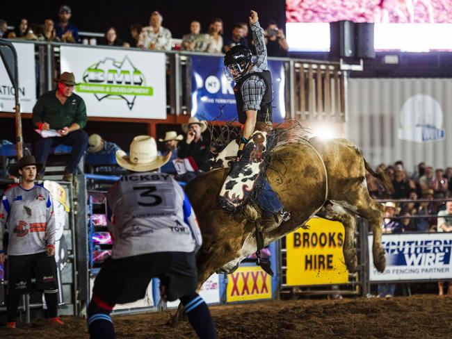 All the action at the sold-out 50th iteration of the Noonamah Tavern and Rodeo. Picture: Pema Tamang Pakhrin