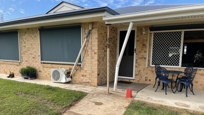 The Toyota LandCruiser came to a stop against a Wambo Street home.