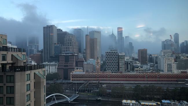 Melbourne has been blanketed in smoke after planned burns on the city’s fringes.