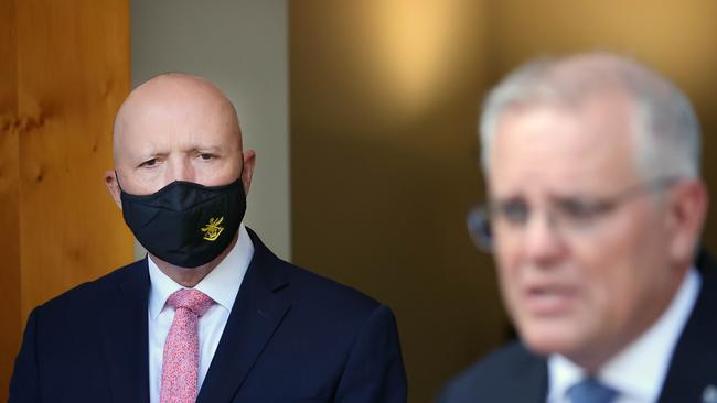 Defence Minister has downplayed suggestions he is vying for a Liberal party leadership spill. Picture: NCA NewsWire / Gary Ramage