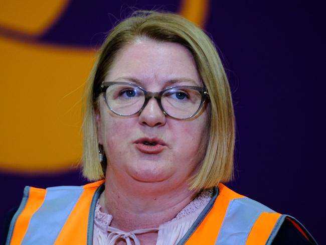 Senior Labor Minister Natalie Hutchins has blamed a post Covid global recruitment issue for the CFA volunteer crisis. Picture: Luis Enrique Ascui