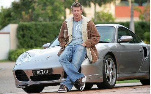 Scott Juniper with his Porsche in 2005. Picture: Kathy Sundstrom