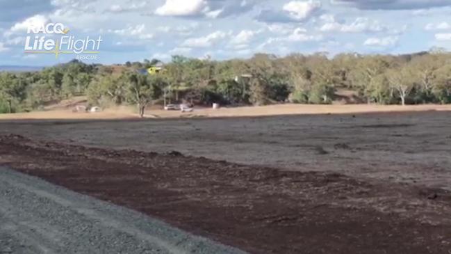 LifeFlight airlift man from horrific machinery accident