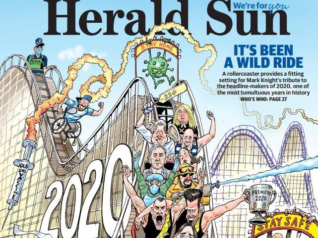 Herald Sun Front Page December 31st 2020