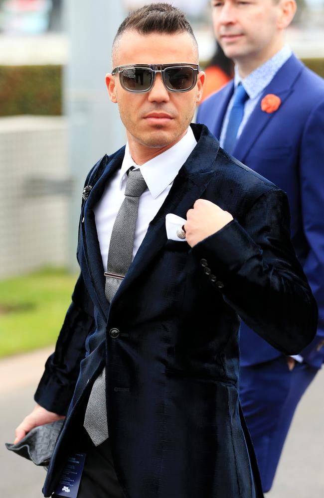 Musician Anthony Callea at the Caulfield Cup. Picture: Mark Stewart