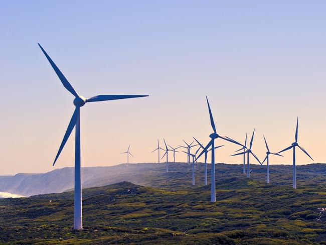 Albany Wind Farm near the town of Albany , Western Australia.