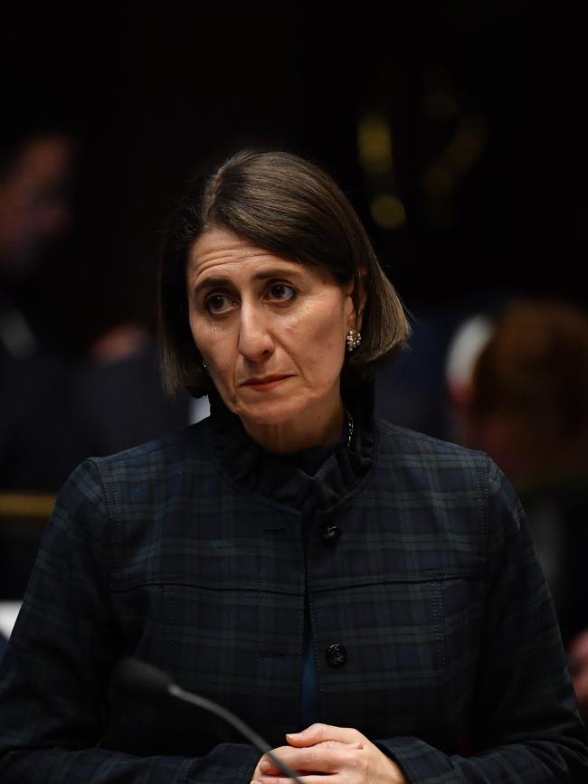 Gladys Berejiklian during Question Time on Tuesday. Picture: Dean Lewins