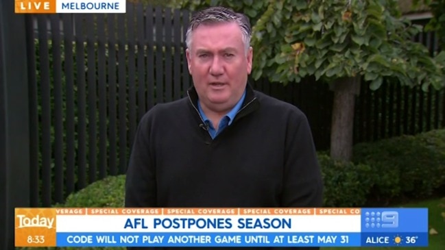 Eddie McGuire on AFL situation: "It was heartbreaking" (Today Show)