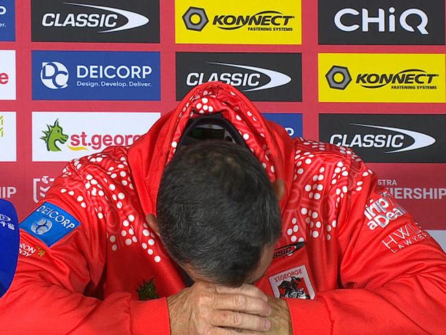 Shane Flanagan couldn't believe his side's second half capitulation. Picture: Supplied