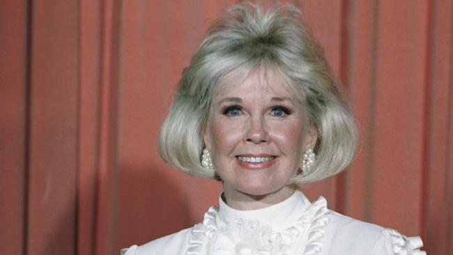 Doris Day in 1989 at the annual Golden Globe Awards ceremony in Los Angeles.