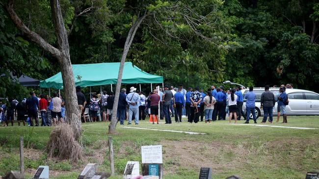 Some 500 people attended the funeral. Picture: Stewart McLean