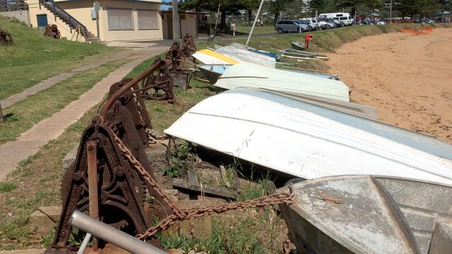 Winches at Fishermans Beach in 2014. Picture: Manly Daily