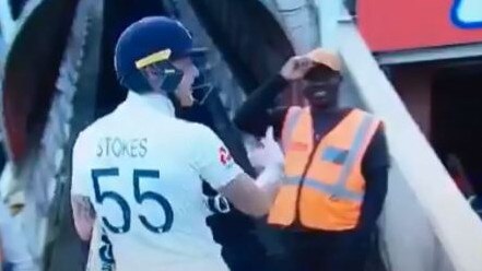 Ben Stokes has been caught out abusing a fan.