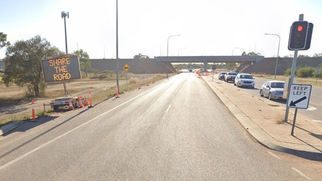 A vehicle crashed near the Bruce Highway/ Ring Rd intersection at Bohle Plains on Tuesday morning. Picture: Google Maps.
