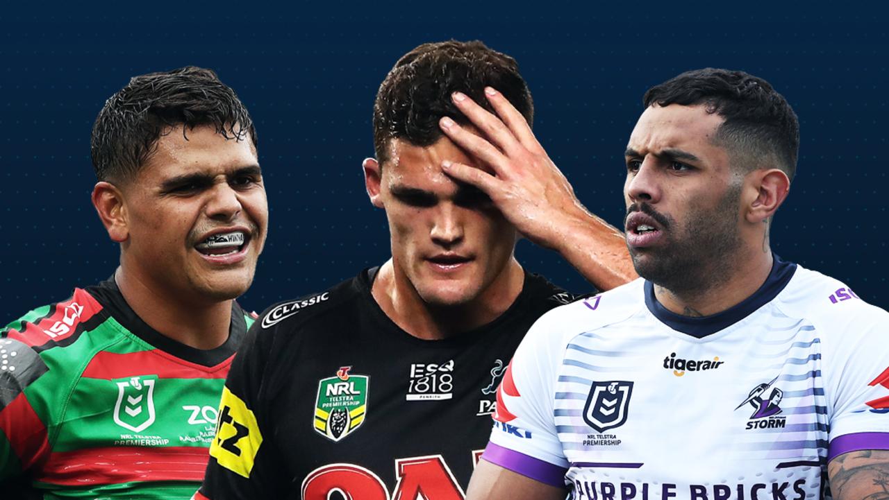 NRL rule breakers Latrell Mitchell, Nathan Cleary and Josh Addo-Carr.