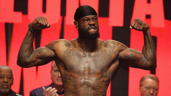 US boxer Deontay Wilder was arrested in LA. Photo: Al Bello/Getty Images/AFP.